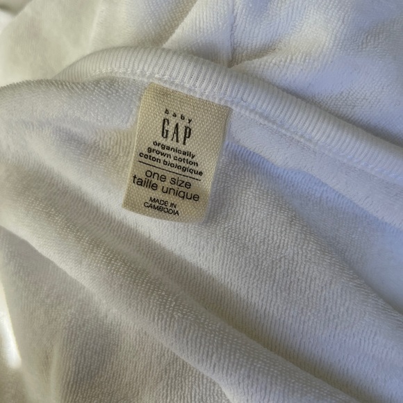 Baby Gap Organic Cotton Hooded Towel and matching wash cloth - new, never used - Picture 6 of 7